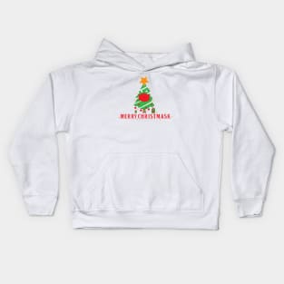 Merry Christ-mask Kids Hoodie